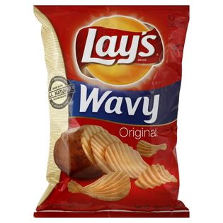 Lays  Potato Chips, Wavy, Original, 10.5 oz (297.6 g)