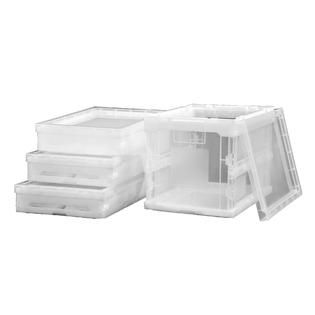 Trinity Home Entertainment  17.5 Quart Collapsible Crate   4 pk