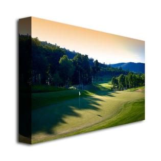 Trademark Fine Art  22 x 32 inches A Shady Green Canvas Golf Art