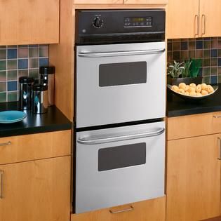 GE  24 Double Wall Oven w/ Self Clean Upper Oven