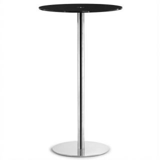 ZUO Cyclone Modern Painted Glass Bar Table in Black   601170