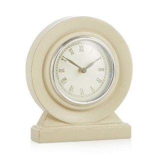 Cream small mantel clock