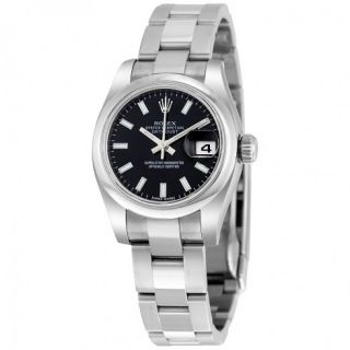 Rolex Lady Datejust 26 Black Dial Stainless Steel Rolex Oyster