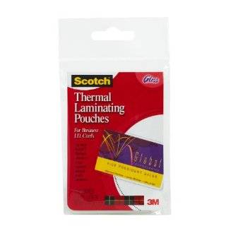 Scotch(TM) Thermal Laminating Pouches, 2.36 Inches x 3.74 Inches, 20 
