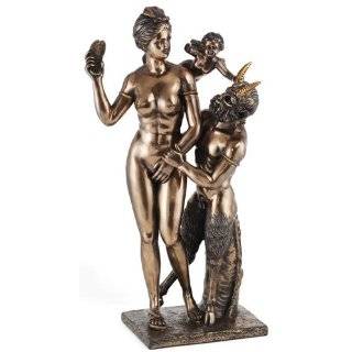 Greek Pan and Aphrodite God and Goddess Statue