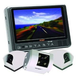 com Voyager AOM713 7 Rear View Wide Format LCD Monitor with 3 Camera 