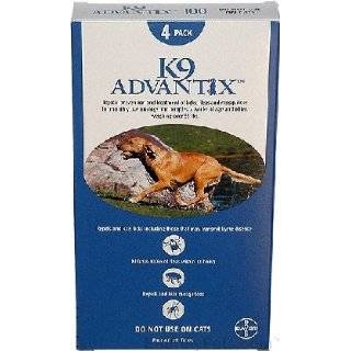  4 MONTH K 9 ADVANTIX Blue (for dogs over 55lbs.) Pet 