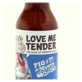 Award Winning Love Me Tender, the King of Memphis BBQ Sauce by Pig of 