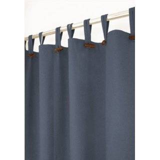  Nautica Denim Solid Shower Curtain, Blue