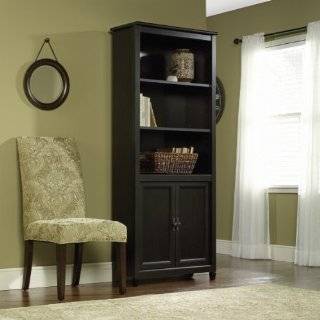  Estate Black Bookcase with Doors