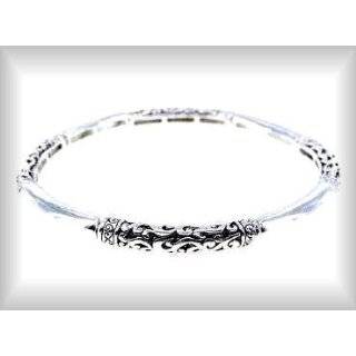 Bracelets Brighton Look Etched Floral and Smooth Design B6949L ATS