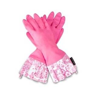 Gloveables Pink Lace Rubber Cleaning Gloves