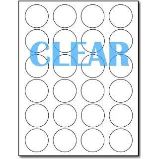  (6 SHEETS) 120 2 Blank Round Circle Clear MATTE 