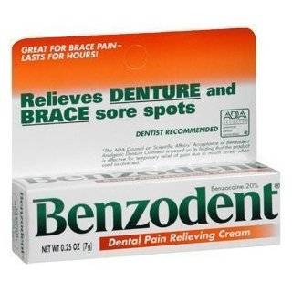 Benzodent Denture Pain Relieving Cream   0.25 Oz