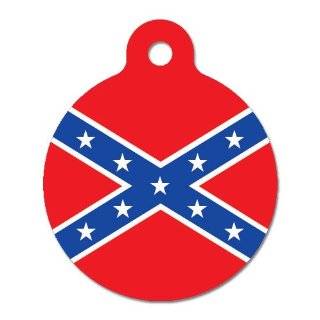  Confederate Flag Dog Tag Necklace Rebel Dogtag Dixie 