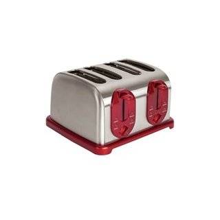 Slice Toaster (Red) (7.4H x 11.25W x 12.6D)  Kitchen 