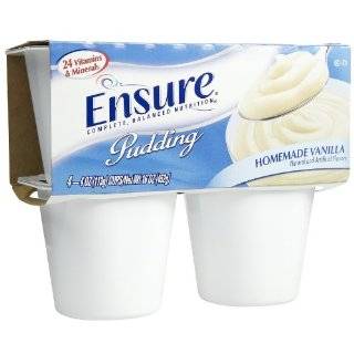  Ensure Pudding, Homemade Vanilla, 4 Ounce Cups in 4 Count 