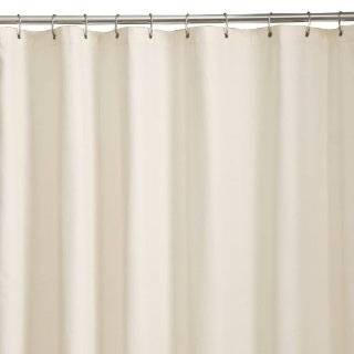  No Mildew Shower Curtain Liner   Ecru