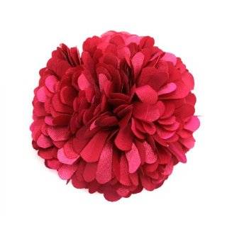   Black Linen Rose Fabric Flower Hair Clip & Pin Brooch F10013 Beauty