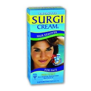 Surgi cream Hair Remover Extra Gentle Formula For Face, 1 Ounce Tubes 