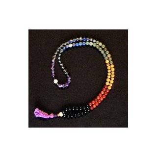  Chakra Mala 108 Beads Gemstones in Repeating Colors 