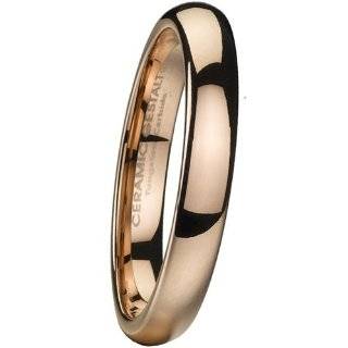 Rose Gold Tungsten Ring. 4mm width. Domed & Polished. Timeless wedding 