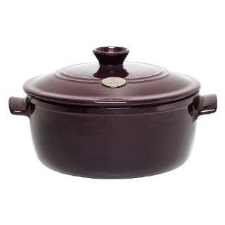 Emile Henry Flame Top 5.5 Quart Round Oven, Azur Emile Henry Flame Top 