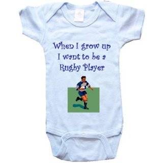 WHEN I GROW UP I WANT TO BE A RUGBY PLAYER   BigBoyMusic Baby Designs 
