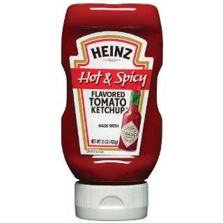Heinz Tomato Ketchup, Hot & Spicy, 15 Ounce Bottles (Pack of 6)