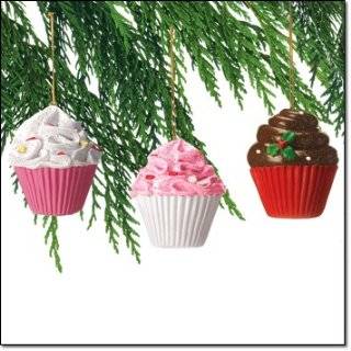  DCI Pop Christmas Cupcake Ornaments, Set of 3