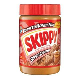 Skippy Peanut Butter, Roasted Honey Nut Creamy, 16.3 Ounce Jars (Pack 