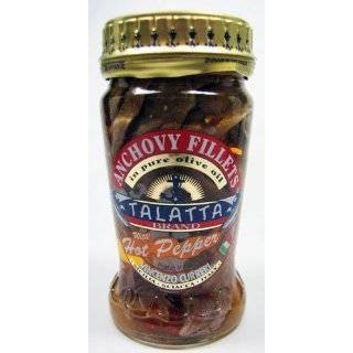 Talatta Brand Anchovy Fillets with Hot Pepper 3.3 Oz.