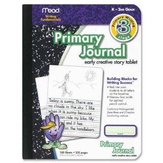 Mead Primary Journal, Narrow Ruled, 9 3/4x7 1/2, WE Paper/BK Cvr