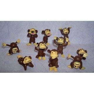 Monkey Figures 50 Tiny Plastic Monkey Figures Party Favors