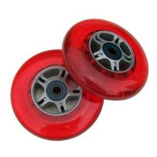 SET OF 2 RED WHEELS FOR Razor Scooter w/ABEC5 Bearing  