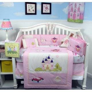   Royal Princess Baby Crib Bedding Set with Gray Baby Carrier 8 pcs set