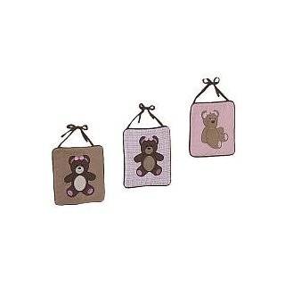  Pink and Chocolate Teddy Bear Girls Lamp Shade by JoJo 