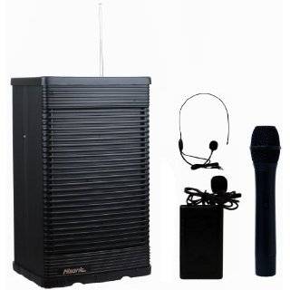 Hisonic HS321 BP Portable PA System with Wireless Microphone, Black
