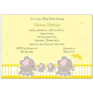  Twin Toes Baby Shower Invitations   Set of 20 Baby