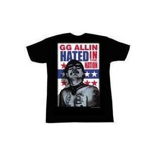 Mens GG Allin Hated In The Nation T shirt